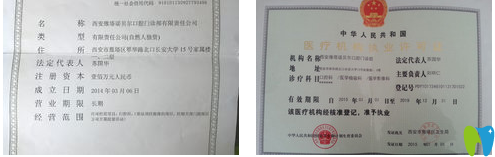 西安諾貝爾口腔資質(zhì)證書