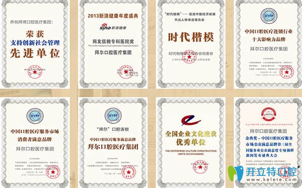 廈門拜博所獲榮譽證書