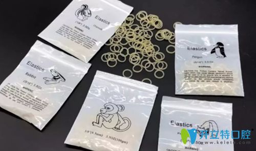 正畸橡皮圈不同動(dòng)物包裝和型號(hào)圖