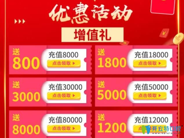 北京瑞鯊口腔11周年充值優(yōu)惠活動