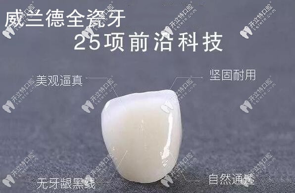 進(jìn)口德國威蘭德全瓷牙硬度高達(dá)1400兆帕