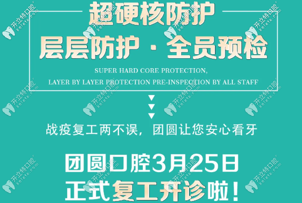 復診通知|重慶牙科終于開門啦~硬核防護讓您安心看牙！