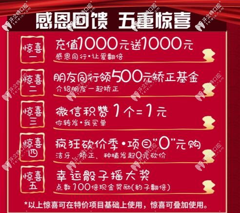 重慶齊美口腔周年慶活動(dòng)詳情