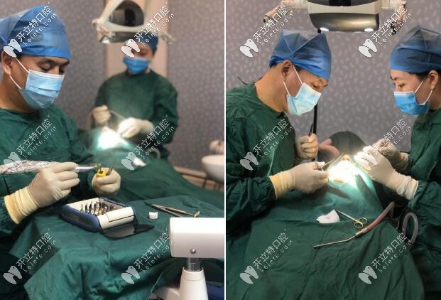 勤泰口腔陳剛醫(yī)生在工作中