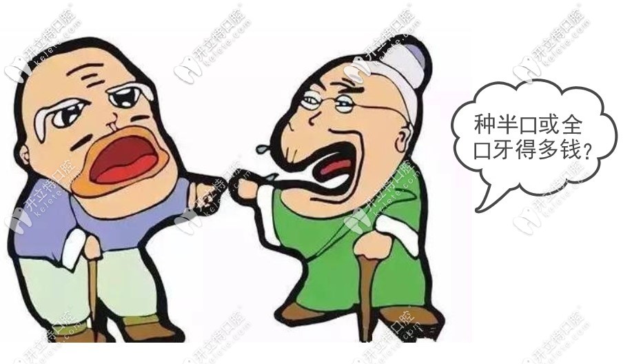 全口半口種植牙價(jià)格表