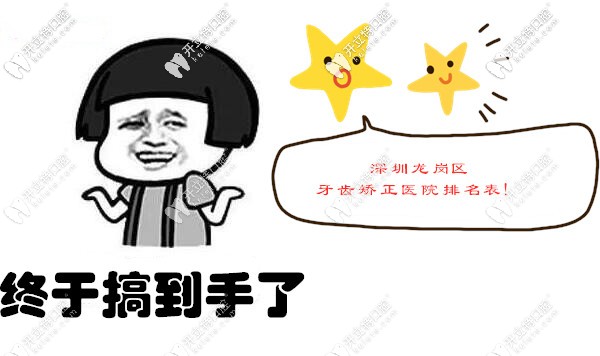 這份深圳龍崗區(qū)牙齒矯正醫(yī)院的排名表,送給想整牙的親們
