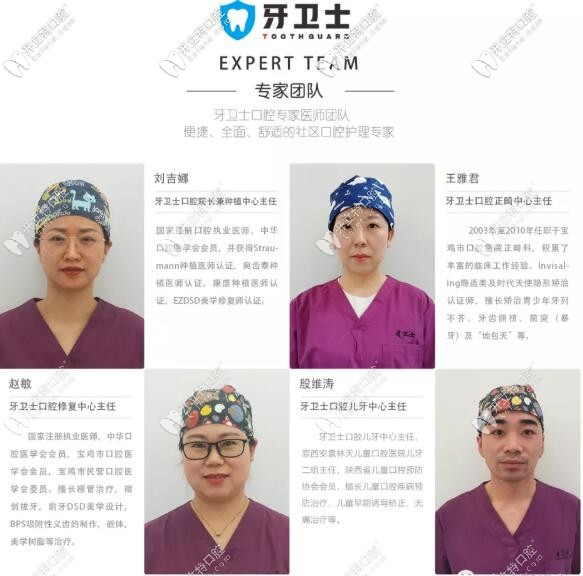 寶雞牙衛(wèi)士口腔醫(yī)生隊伍