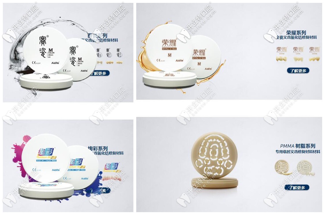 愛迪特氧化鋯全瓷牙幾個等級