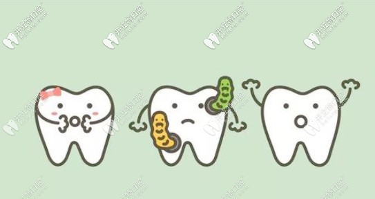 牙齒被蛀蟲蛀了