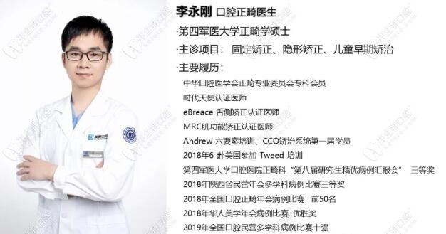西安美奧口腔正畸醫(yī)生李永剛不簡(jiǎn)單,骨性矯治案例多次獲獎(jiǎng)