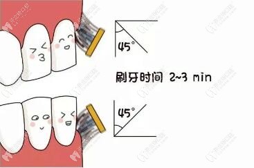 正確的刷牙方法及角度